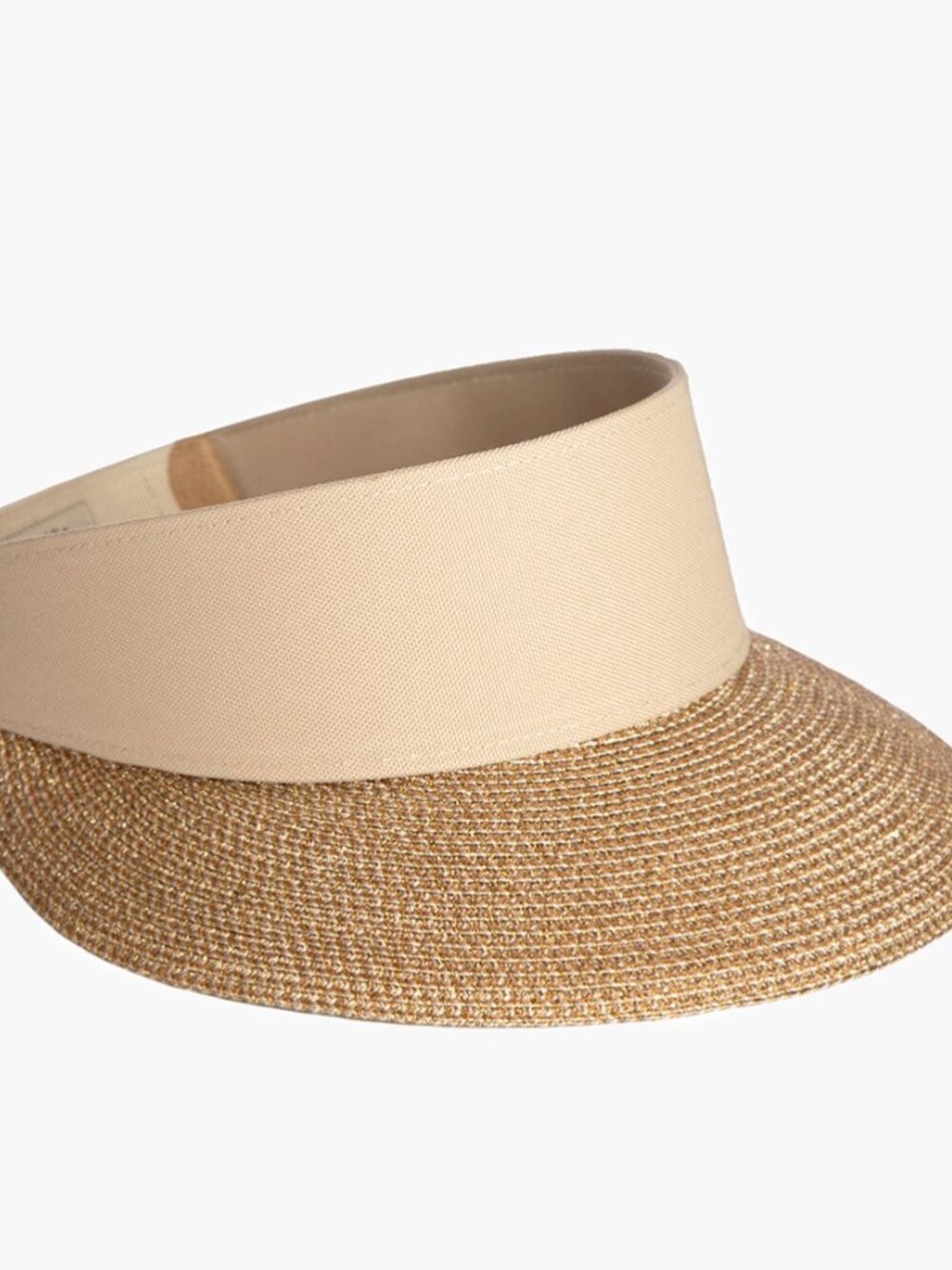 NWT Eric Javits Champ Visor in Gold Sand - Picture 2 of 7